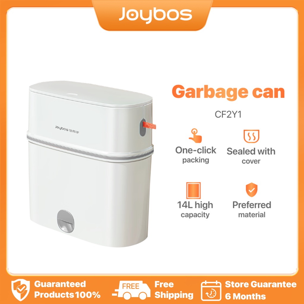 Joybos Trash Can With Cover Kitchen and Bathroom Trash Bin Garbage Can