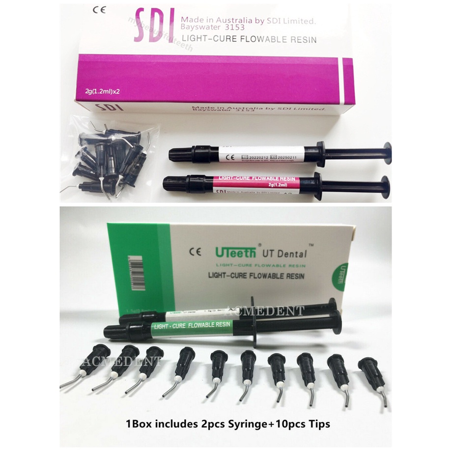 A2 Dental Flow Composite Resin Flowable Light Curing UTeeth Delivery