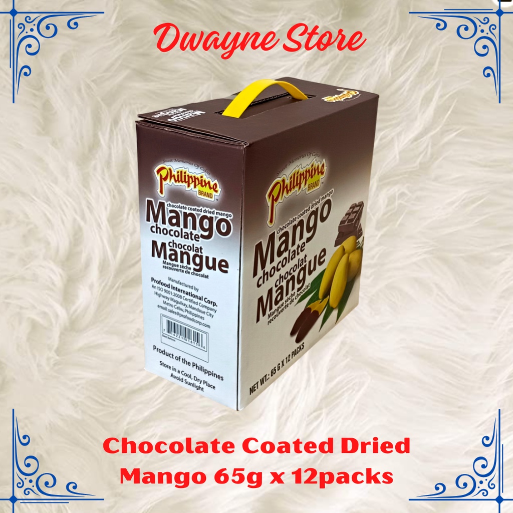 PROFOOD Chocolate Coated Dried Mango Giftbox (65g x 12packs) Shopee