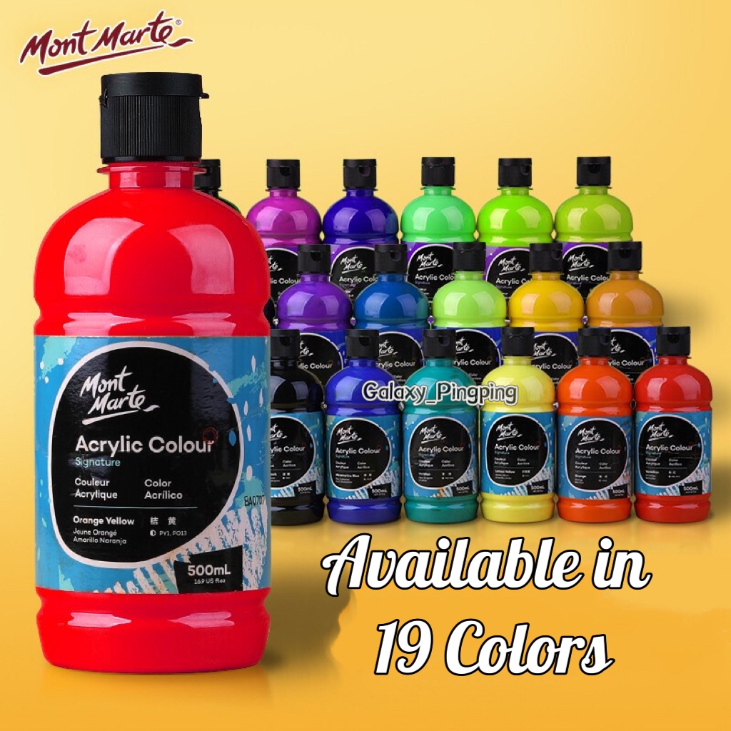 Mont Marte Acrylic Paint 500ml Shopee Philippines