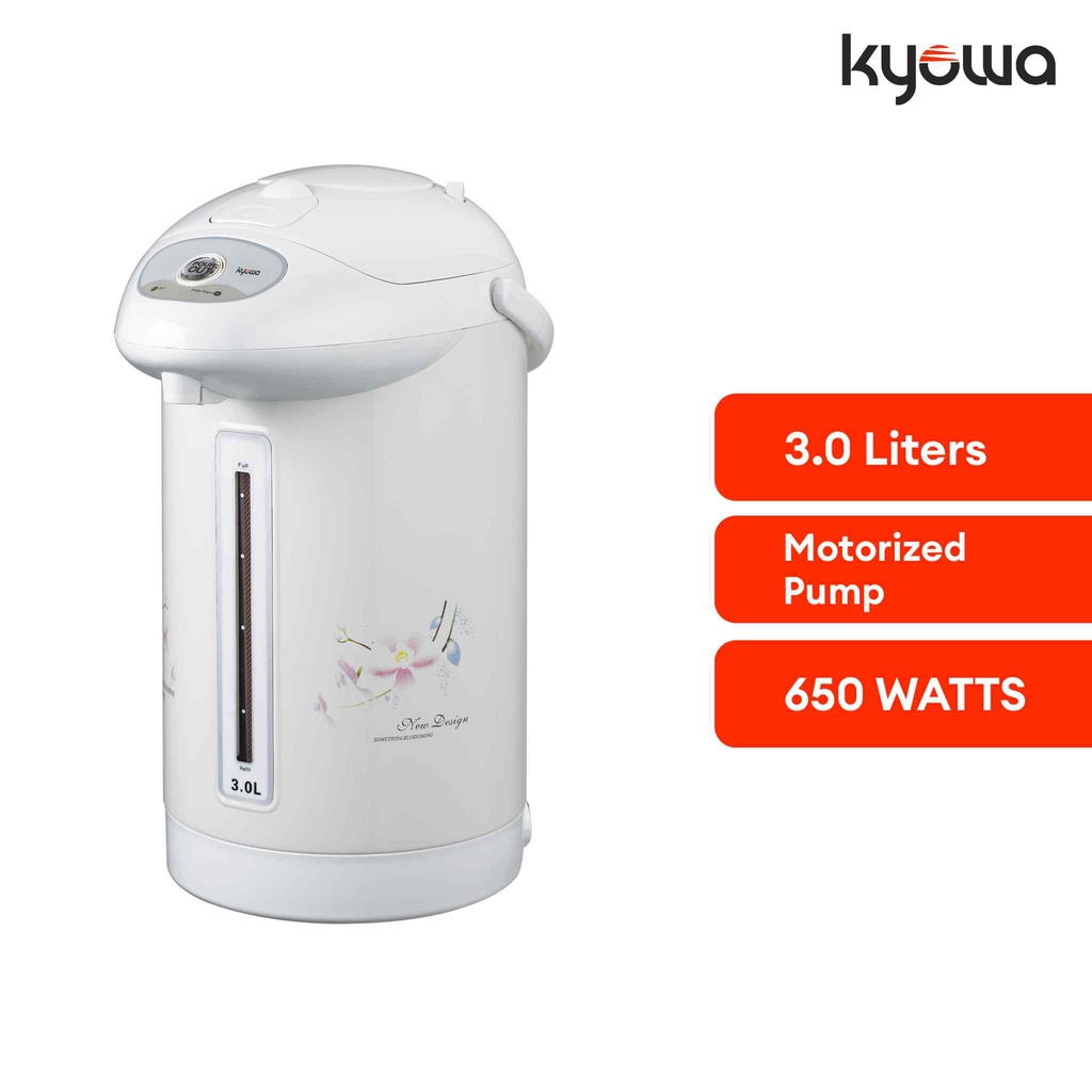 Kyowa Electric Airpot with Motor Pump 3L (White) KW1832 Shopee