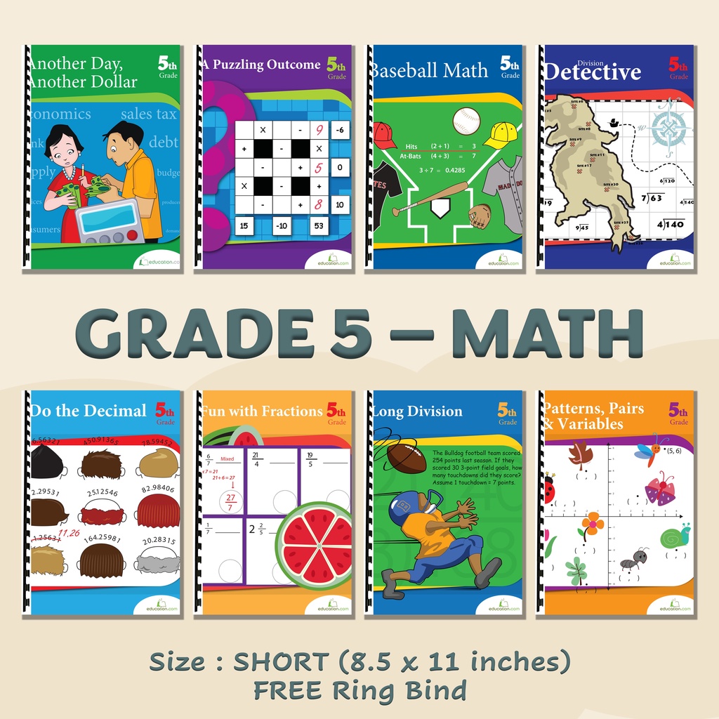 GRADE 5 MATH (Worksheets / Workbooks) | Shopee Philippines