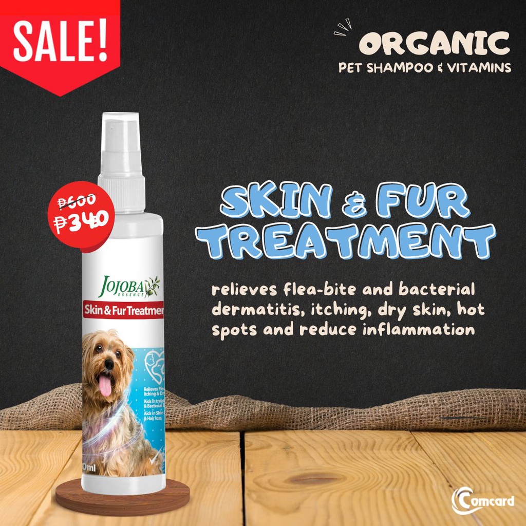 Jojoba Essence Skin And Fur Treatment Spray 120 ml AntiParasite For