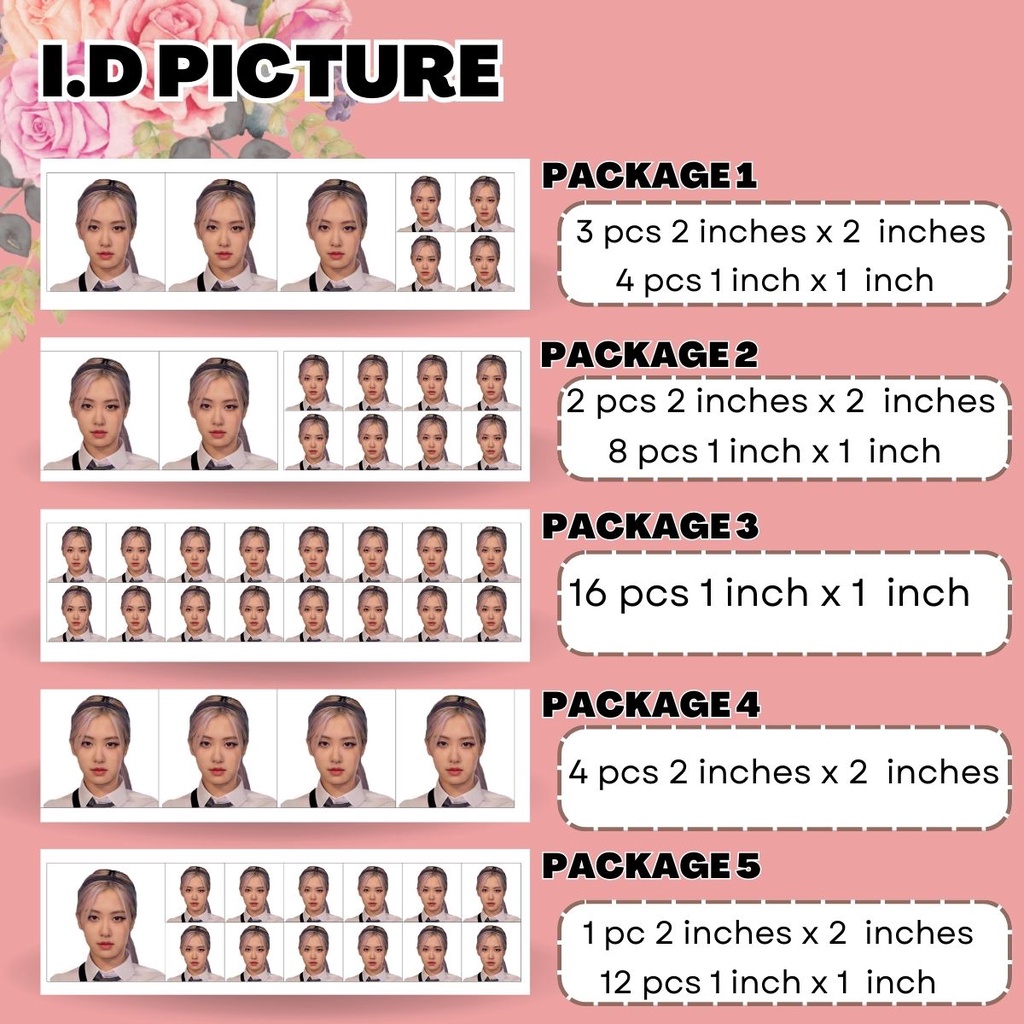 I.D picture 1x1 inch 2x2 inch | Shopee Philippines