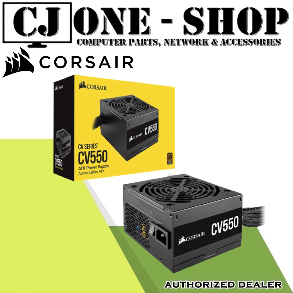 Corsair CV550 550Watts 80+ Bronze Certified Power Supply Shopee