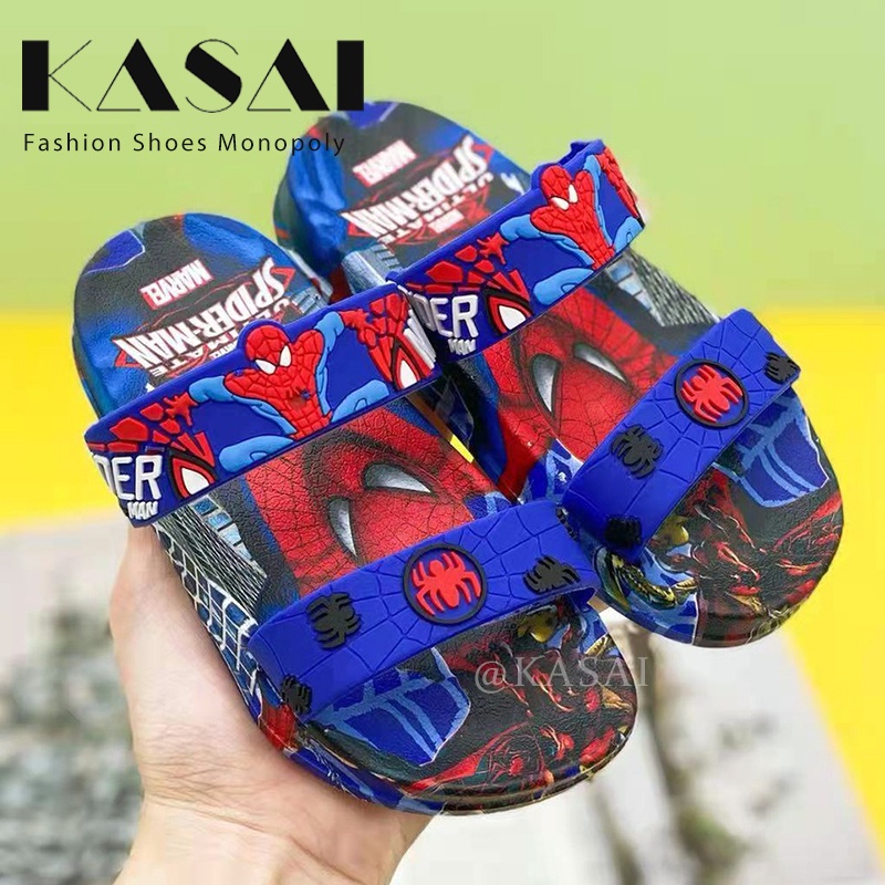 New spiderman children sandals for Kids Boys Summer Sandals slip on two ...
