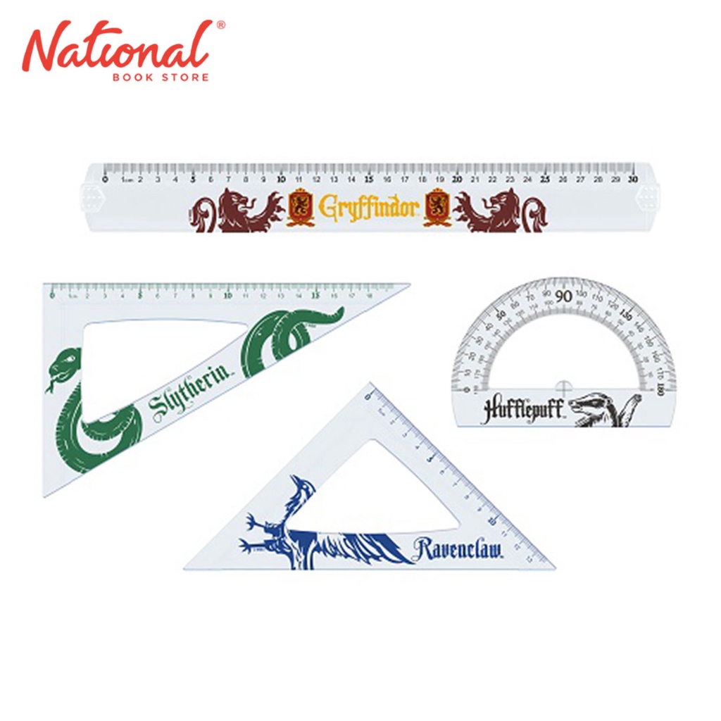 Maped Harry Potter Math Set 1 Ruler 2 Triangle Protractor 4 Pieces ...
