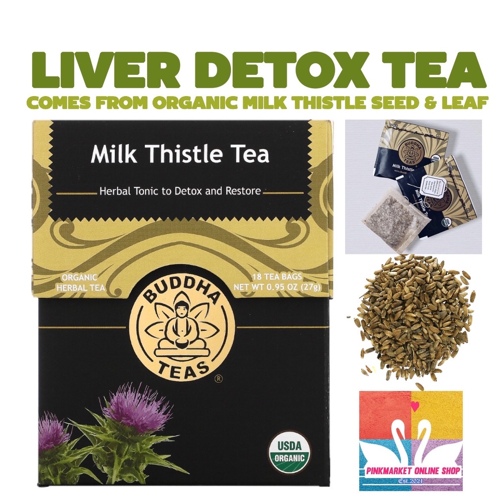 Milk Thistle Organic Herbal Tea, Milk Thistle, Herbal Tonic to Detox