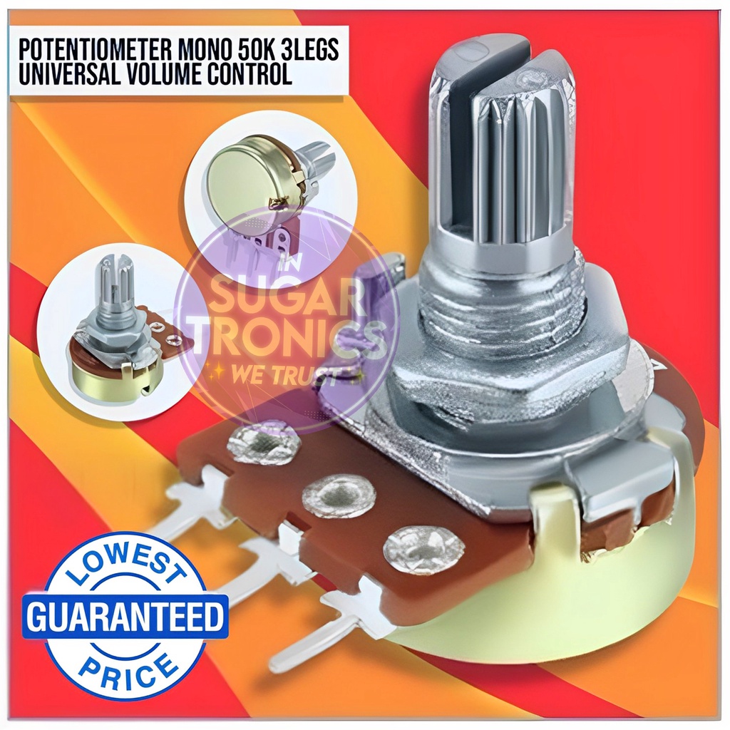 ⚡Potentiometer Mono 50k 3legs Universal Volume Control Electronics ...