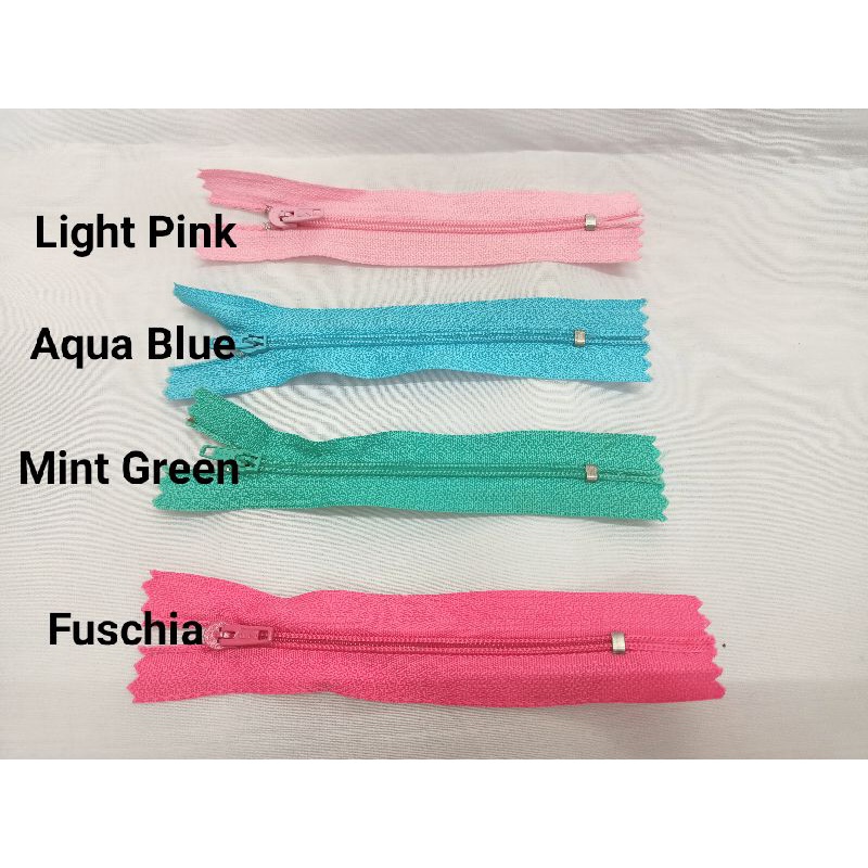 Four Inch Nylon Zipper Sold Per 3 pieces 22 Colors to Choose From ...