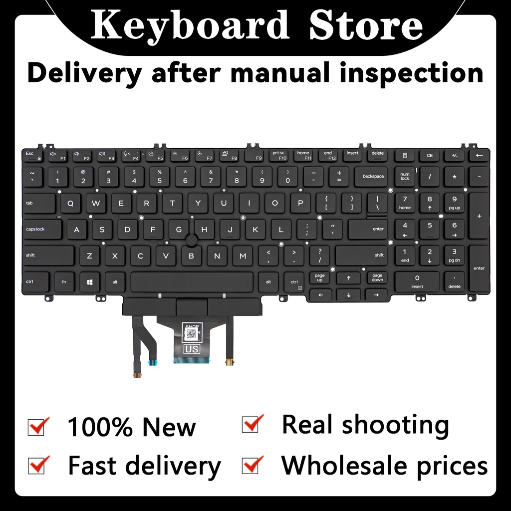 Dell Latitude 5500 5501 5510 Precision 3500 3501 3540 3541 Laptop Keyboard Us Backlight Shopee 4364