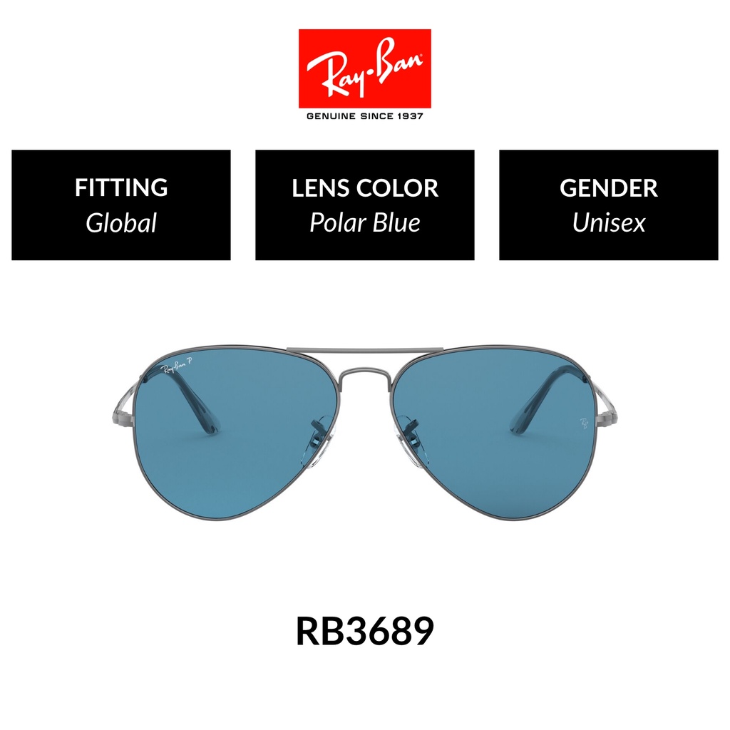 Ray-Ban Aviator Metal II - RB3689 004/S2 - Sunglasses | Shopee Philippines