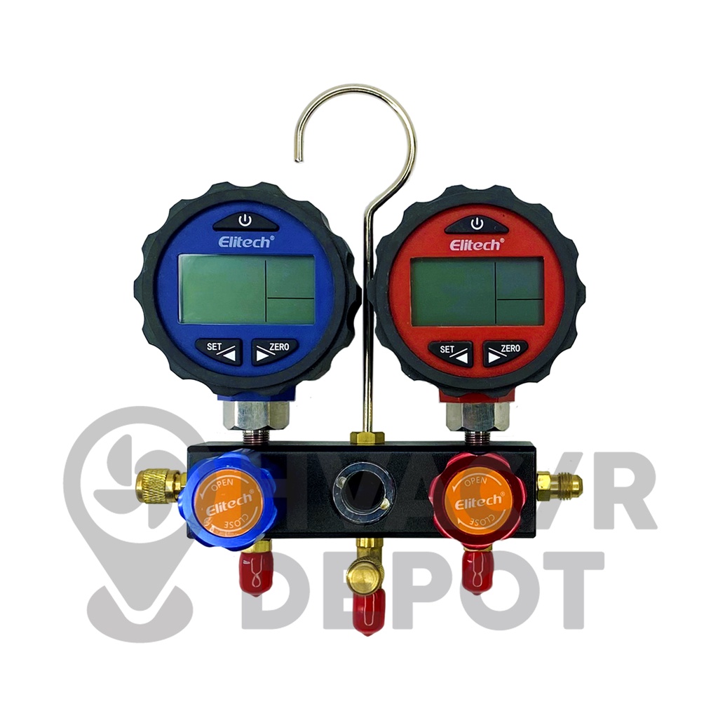 Elitech Manifold Gauge Set DMG3B (Digital Manifold Gauge, with quick