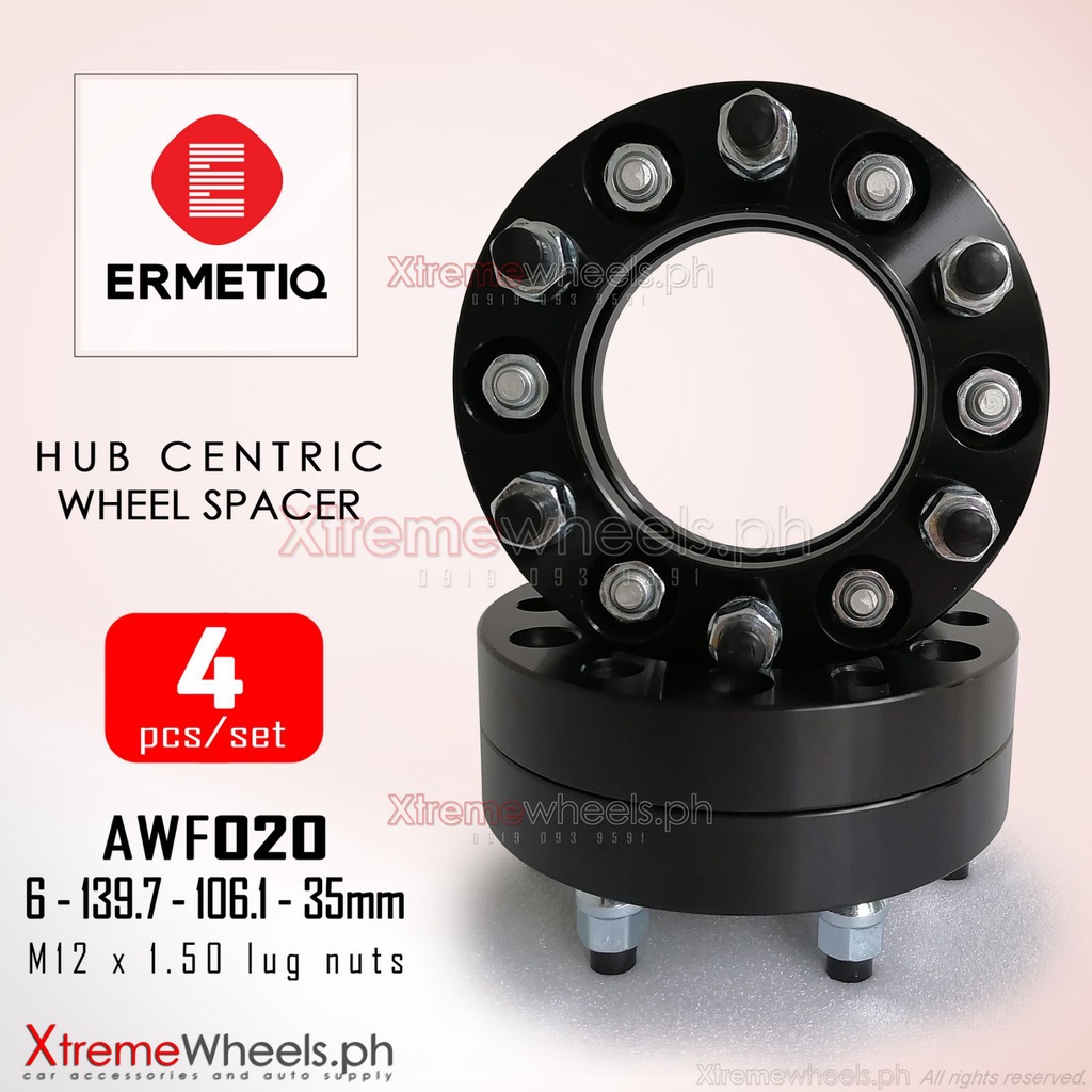 ( AWF020 ) Toyota Hilux 2005-2024 Wheel Spacer with centric Hub 35mm 1 ...