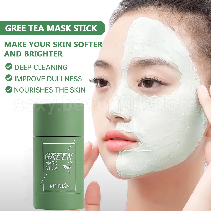 Green Tea Mask Remove Blackheads Acne Cleansing Moisturizing Hydrating