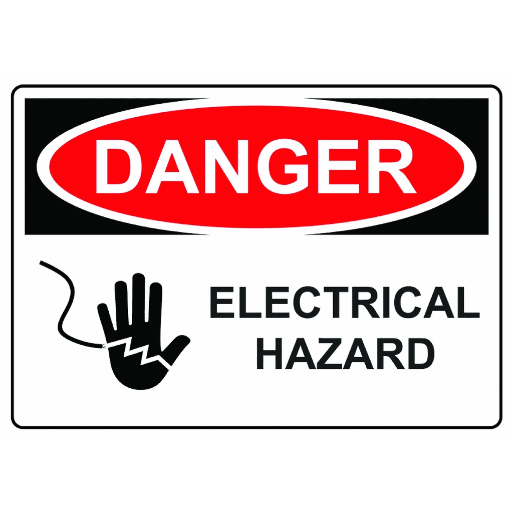 Electrical Hazard Warning Signage laminated A4 size | Shopee Philippines