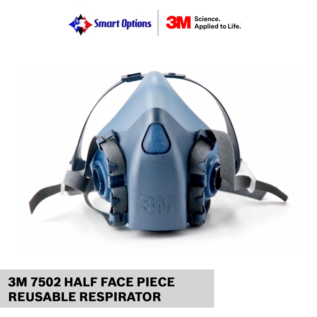 3M 7502 HALF FACEPIECE REUSABLE RESPIRATOR (MEDIUM) | Shopee Philippines