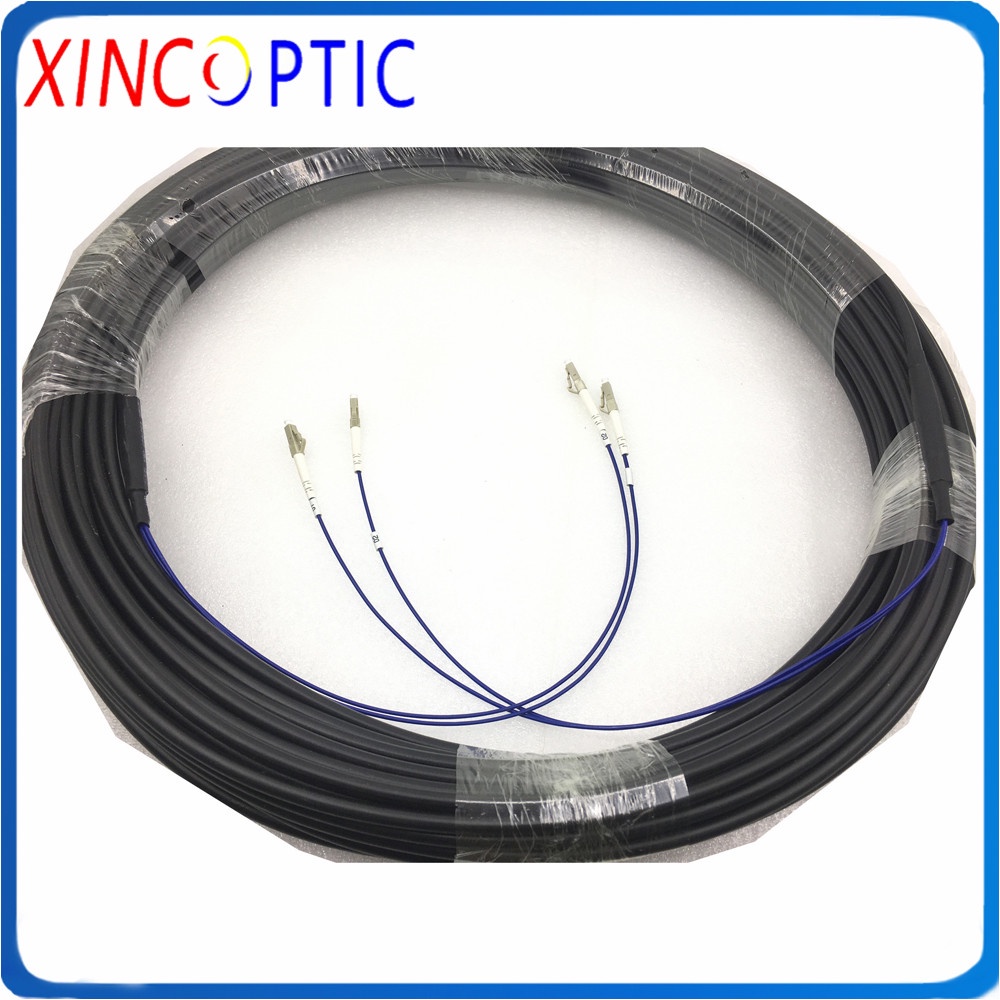 Outdoor Armored 2C GYXTW Fiber Patch Cord,5/10/15/20/25/30/35/40/45/50M ...