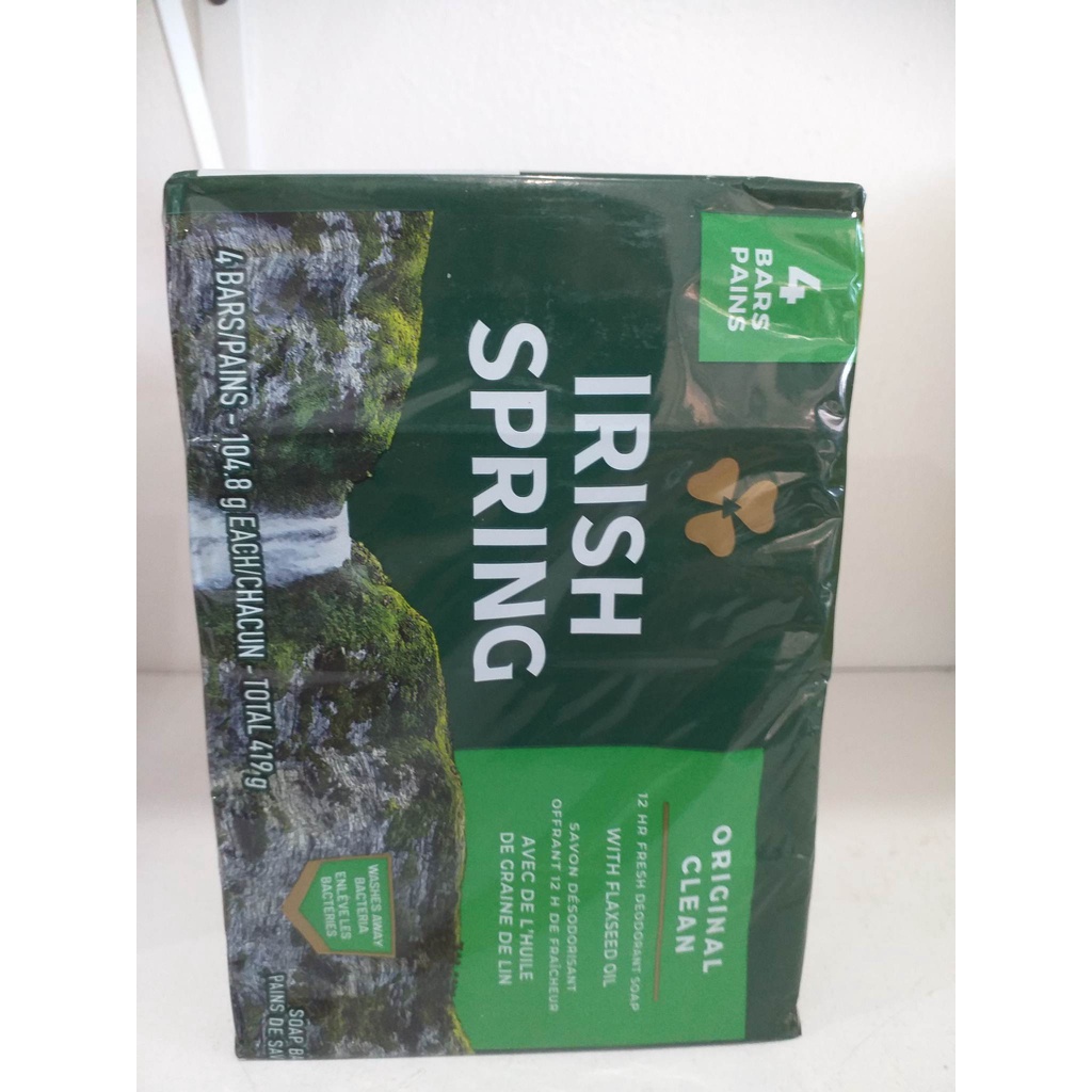 Irish Spring Original Clean 4 Bars 419g | Shopee Philippines