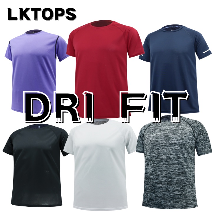 LKTOPS Drifit Tshirt Exercise Muscle Active Dry Shirt Loose Solid Color Gym T Shirt Mens Shopee Philippines