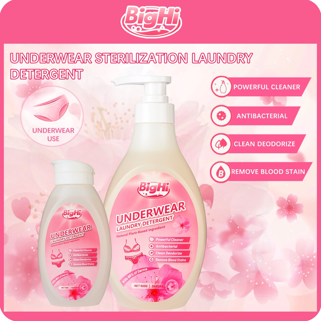 Lingerie Cleaner Underwear Laundry Liquid Detergent BigHi powerful  antibacterial stain remover