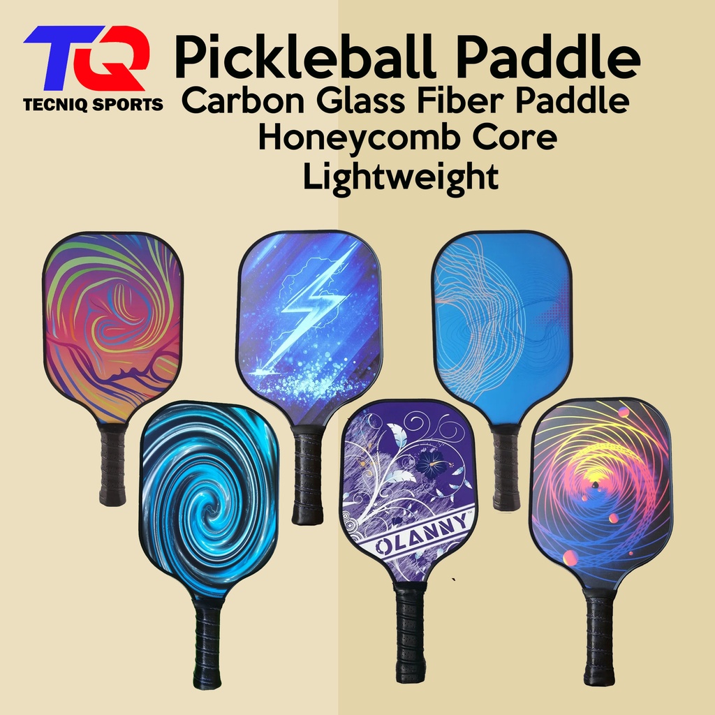 Pickleball Paddle Carbon Glass Fiber++ Lightweight Core