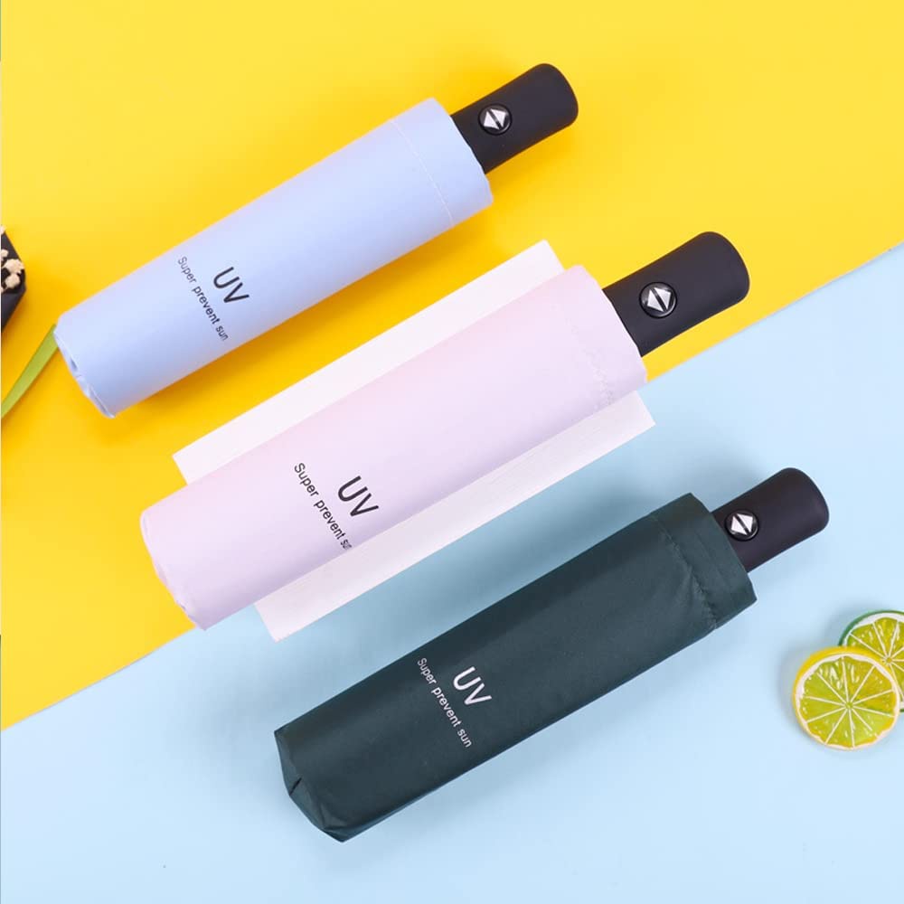 Windproof Travel UV Umbrella for Rain Compact Folding Umbrella, Sun