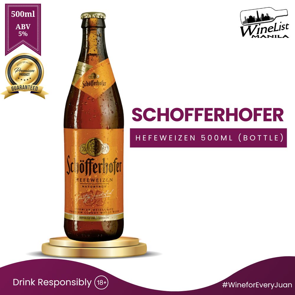 Schofferhofer Hefeweizen Wheat Beer 500ml Germany German Beer 500ml