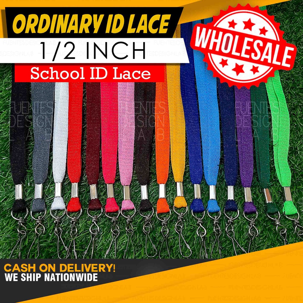 Id Lace 1 2in Plain Id Lace School Id Lace 10pcs 20pcs 30pcs Shopee Philippines