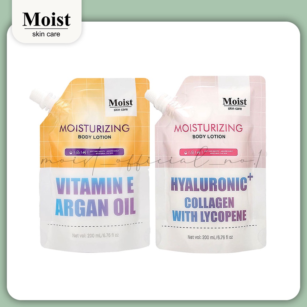 Moist Moisturizing Body lotion Vitamin E Argan oil, Hyaluronic