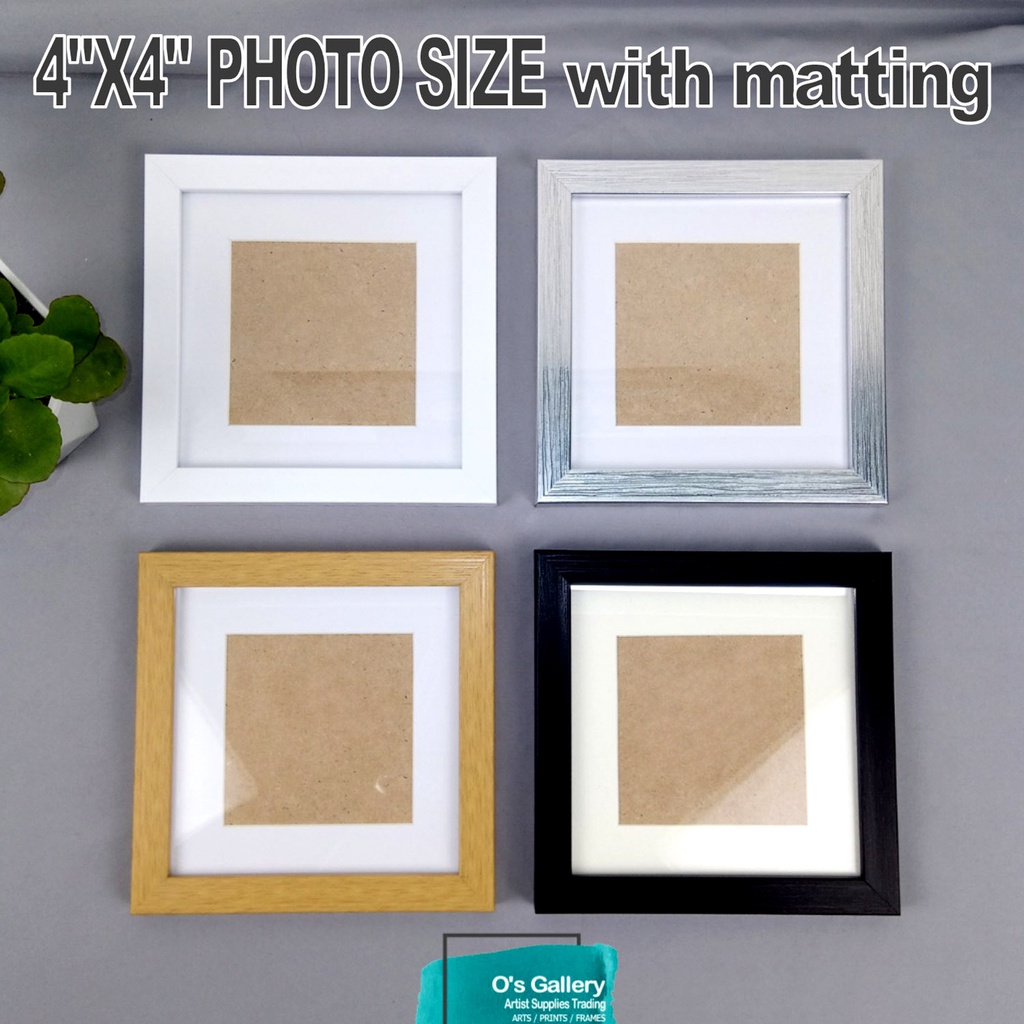 WHOLESALE! 4"x4" Minimalist Glass Frame Wall Art Collage No Matting and