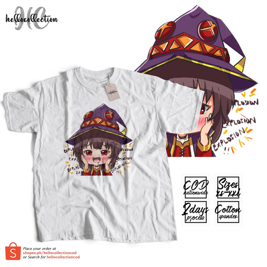 ♙Konosuba - Megumin Design 01 Anime Tshirt | Shopee Philippines