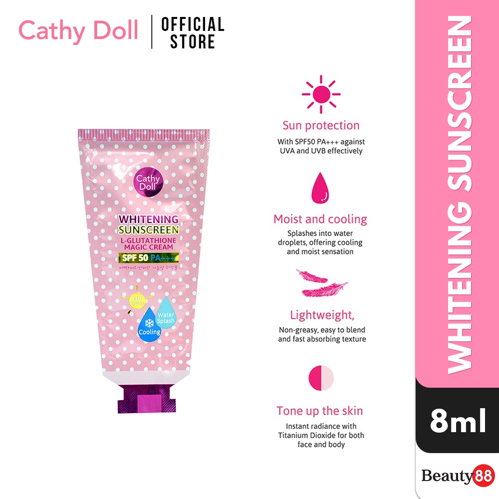 Cathy Doll L-Glutathione Magic Cream SPF50 8ml | Shopee Philippines