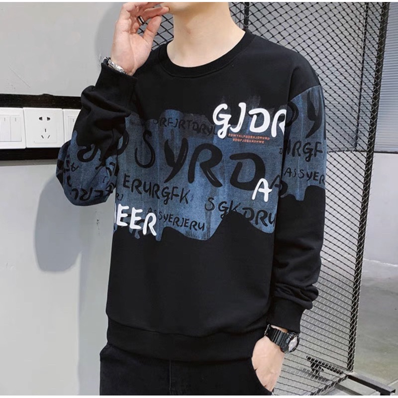 Crew Neck Long Sleeves Fashion Style Unisex Longsleeve | Shopee Philippines