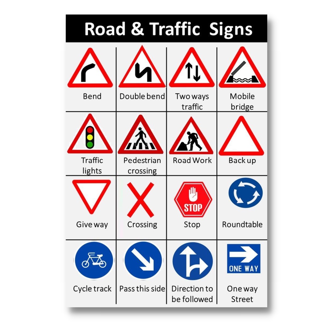 Laminated Road Symbol Signs and Traffic Symbols, Road Signs, Traffic ...