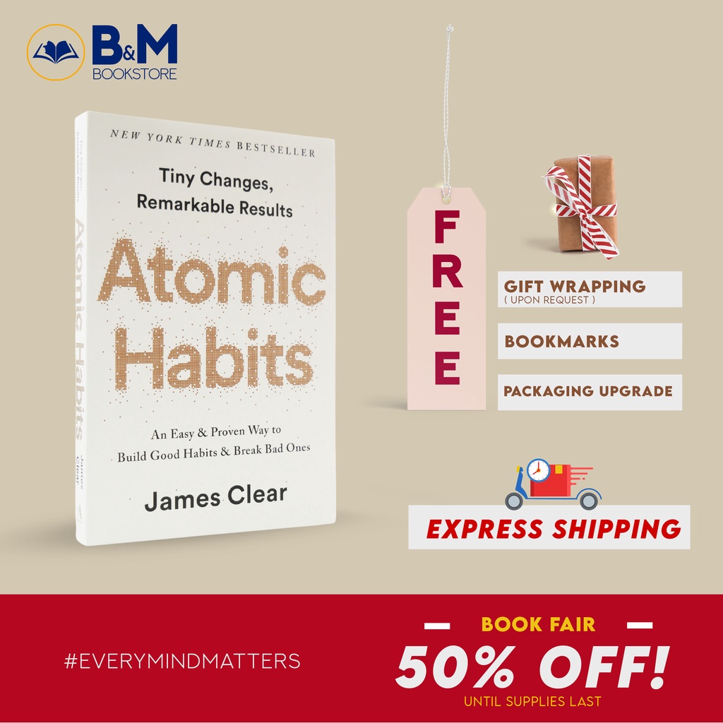 Atomic Habits By James Clear Books ( U.S and U.K Version ) | Shopee ...