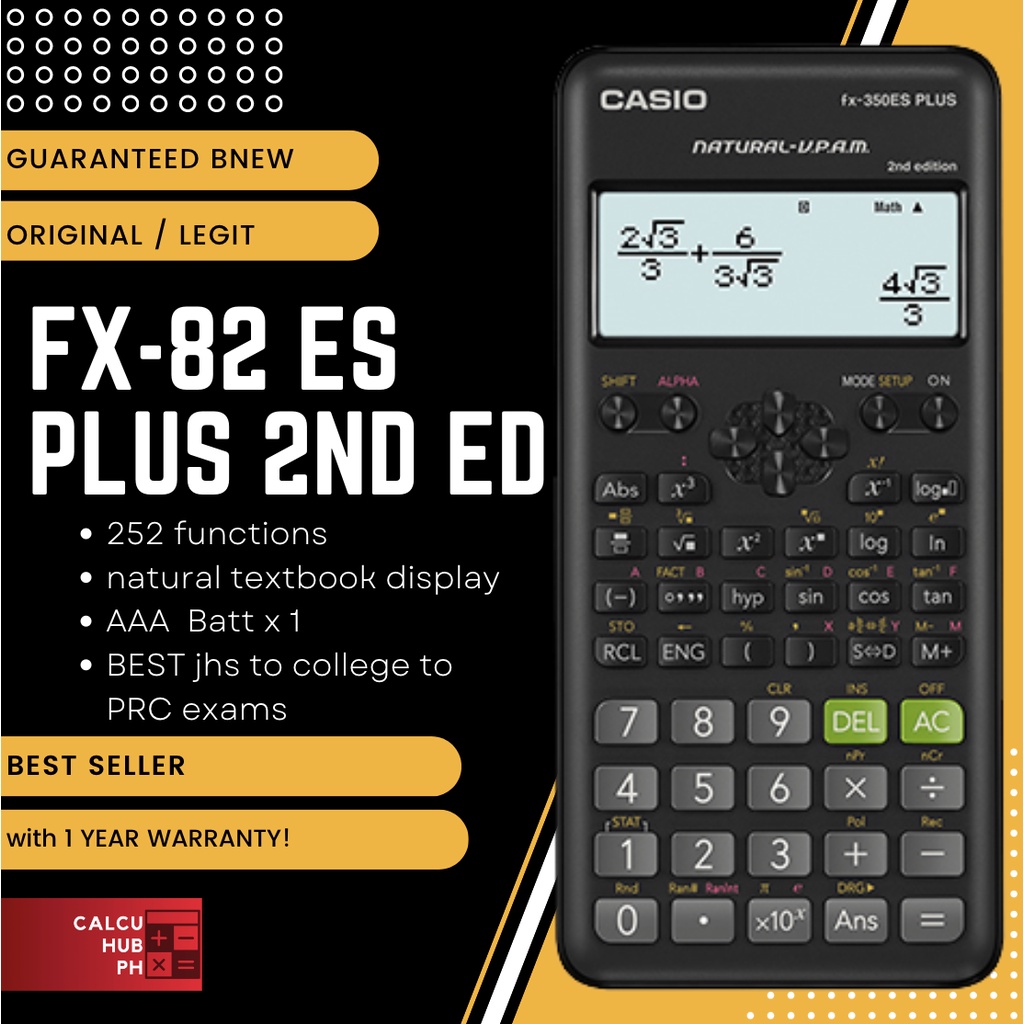 Plus 2nd Edition Calculadora Casio Fx82es Plus Casio FX-82ES Plus