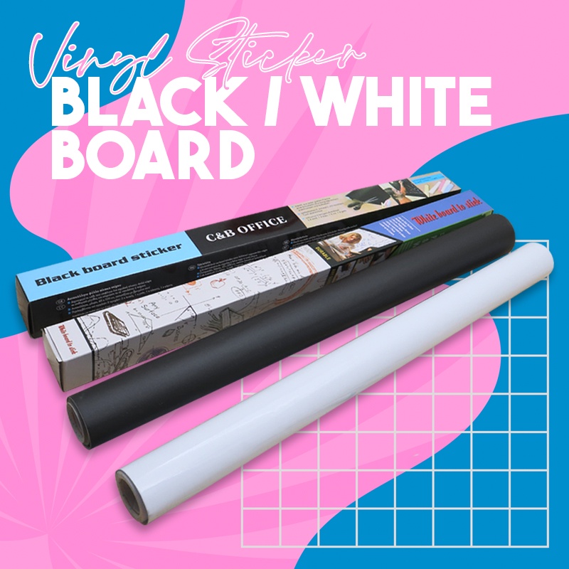 Sticker Blackboard / Sticker Whiteboard Removable Vinyl Sticker (45