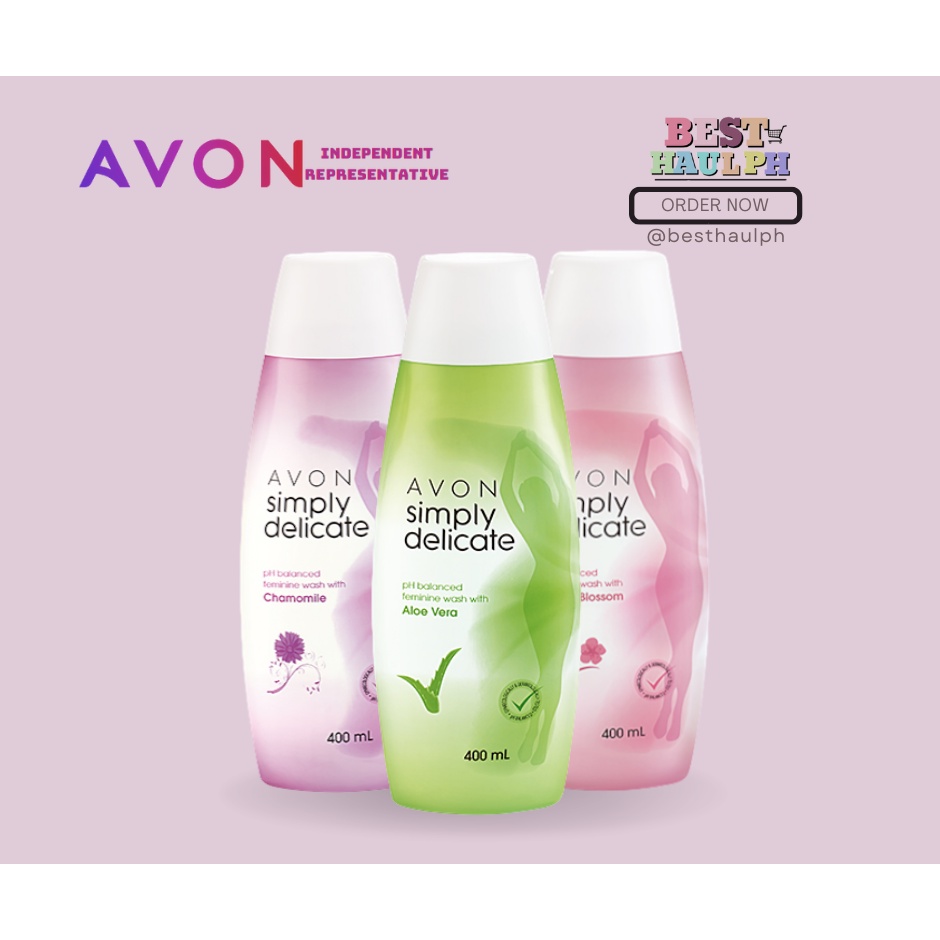 AVON FEMININE WASH (SIMPLY DELICATE FEM WASH)400ml & 200ML Shopee