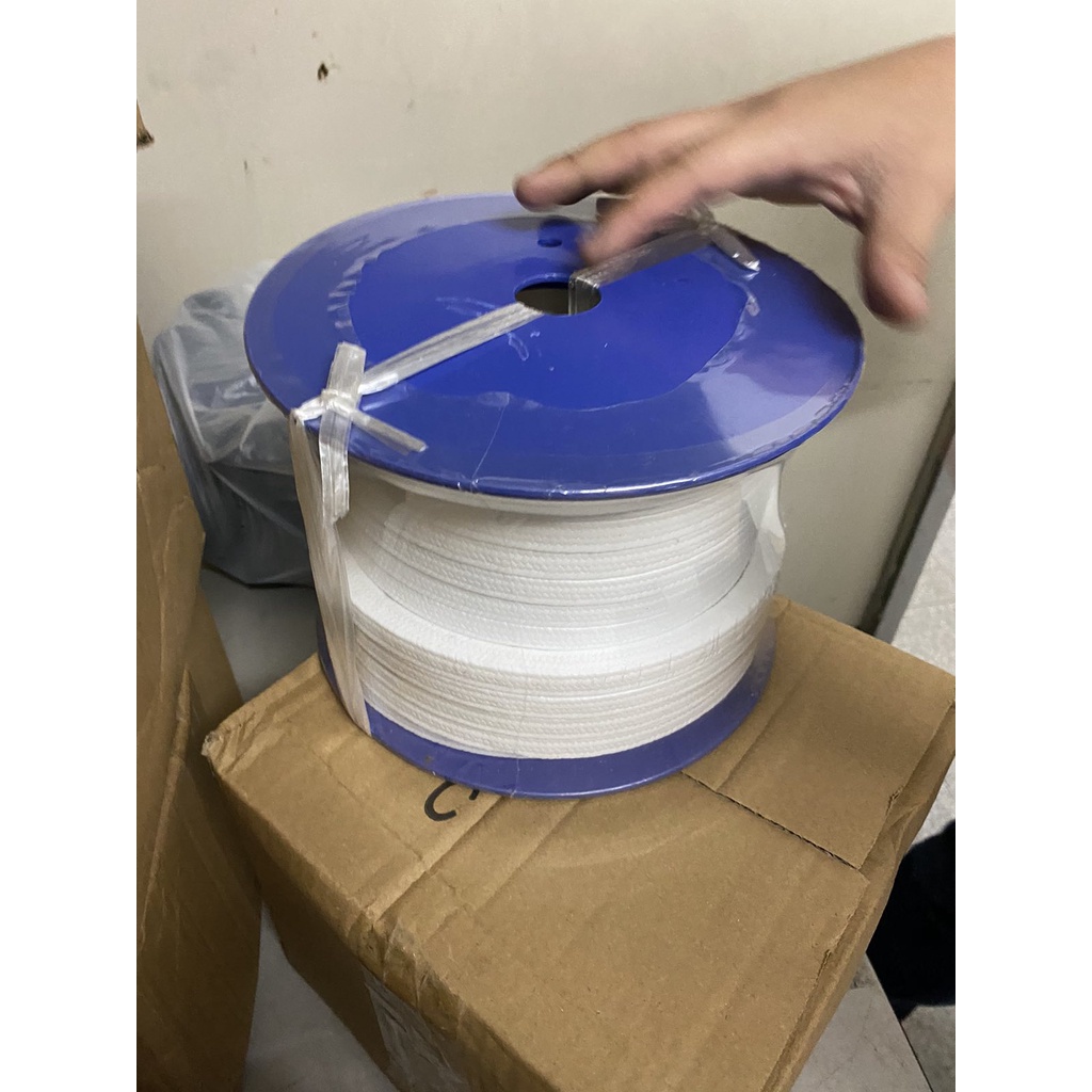 Teflon Gland Packing PTFE Packing WITH OIL 12mm*12mm x 20 meters 5 kgs