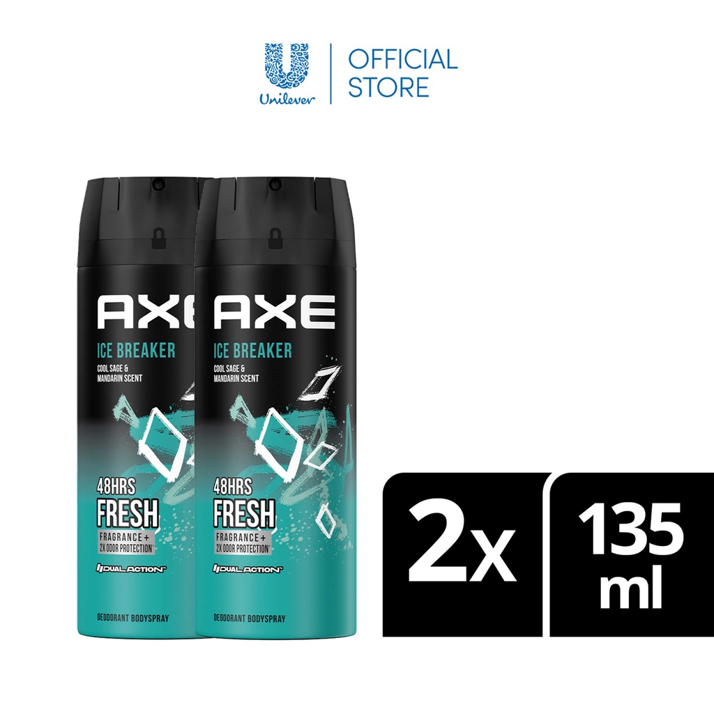 Axe Body Spray Ice Breaker 135ml x2 Shopee Philippines