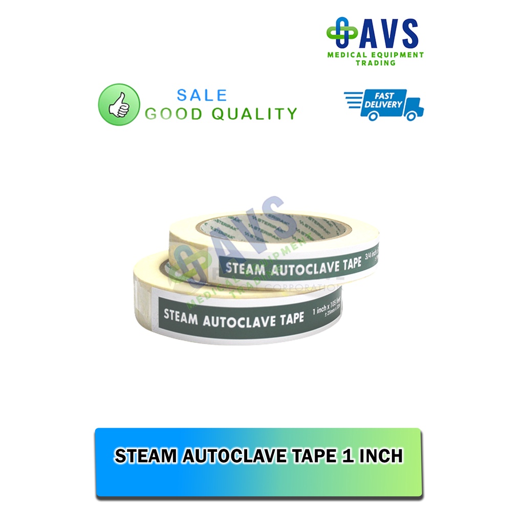 Steam Autoclave Tape 1inch x1005 feet TOPCARE/STERIPAK Shopee Philippines