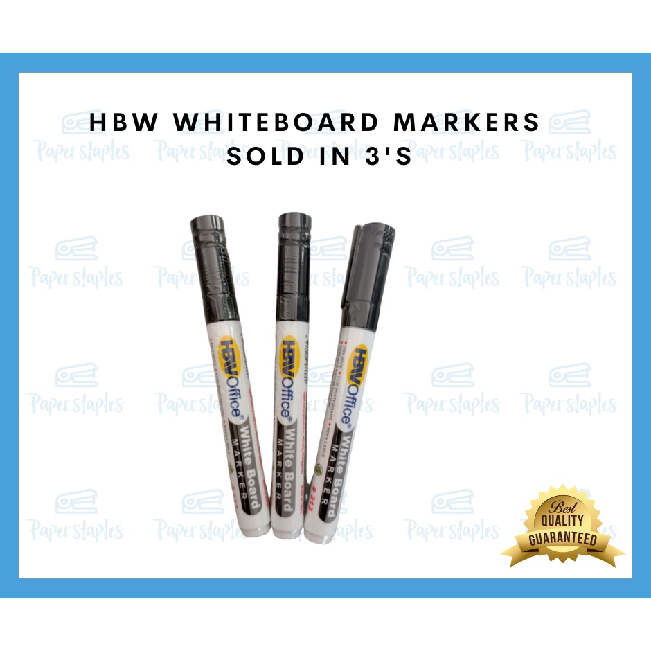 HBW whiteboard markers (3pcs) Shopee Philippines