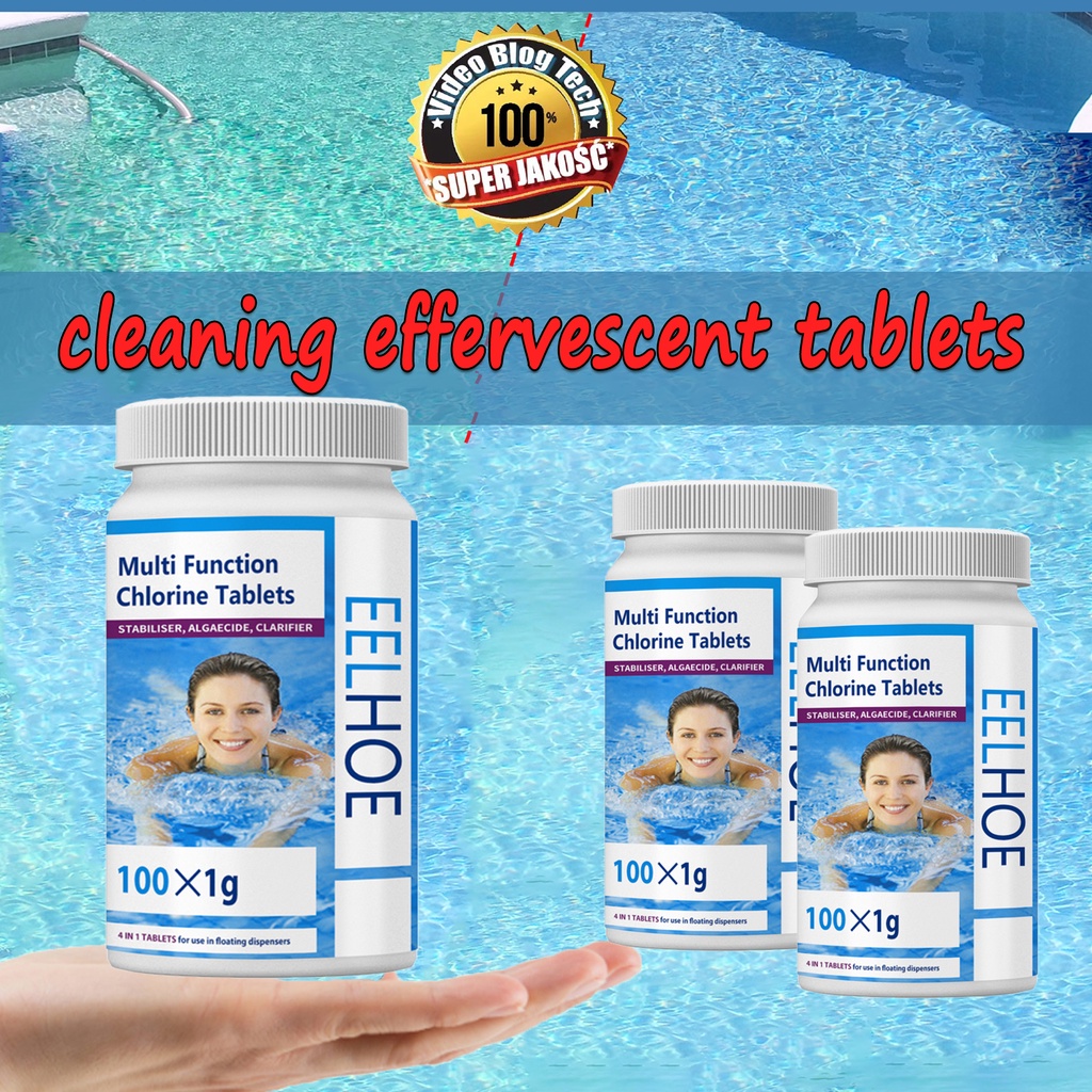 300g Chlorine Dioxide Tablets Multifunction Swimming Pool Tub Spa