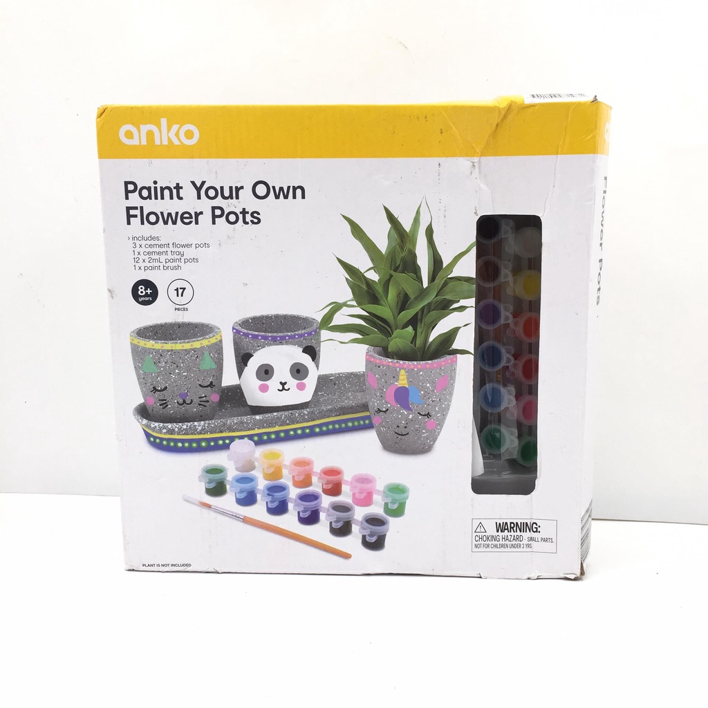 ANKO Paint Your Own Flower Pots Kit Shopee Philippines