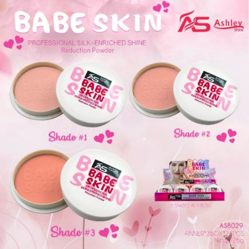 Ashley Shine Babe Skin Face Foundation Pressed Powder | Shopee Philippines
