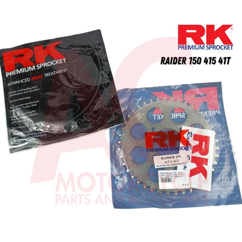 RK Rear Sprocket 415 Raider150 | Shopee Philippines