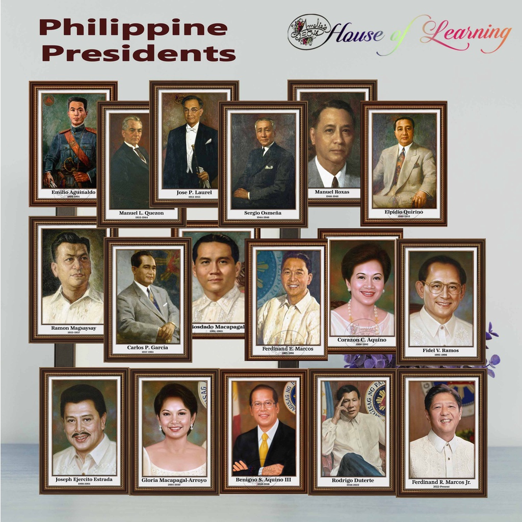 Presidents Of The Philippines Printable