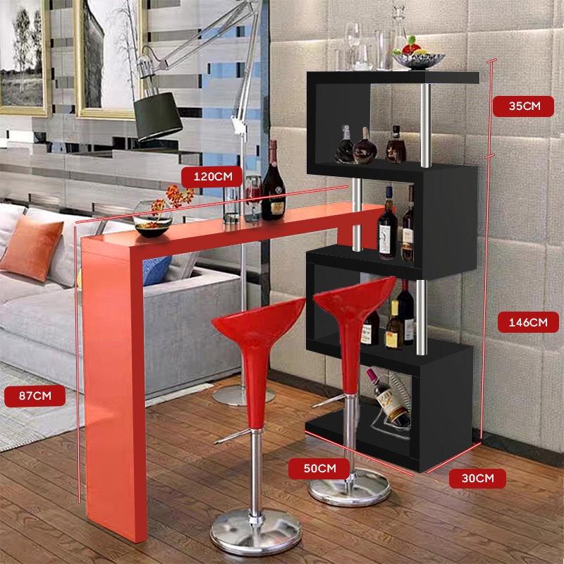 COD Modern MINI Bar table Rotating 360 Swivel Bar counter table coffee ...