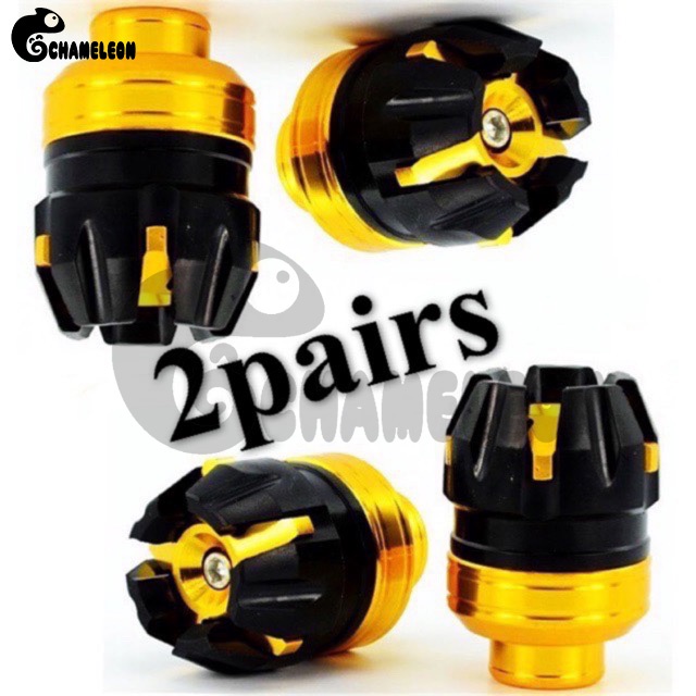 Chameleon Motorcycle 2Pair Big Size Axel Cap Front Shock Nut Cap ...